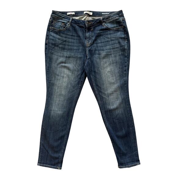 Vigoss jeans Jagger Skinny Women's Sz 16 Blue Preppy Mid Rise Ankle essential - Picture 1 of 16